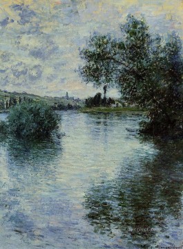  Seine Canvas - The Seine at Vetheuil II 1879 Claude Monet
